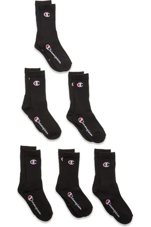 Champion 6Pk Crew Socks Sport Socks & Tights Socks Black