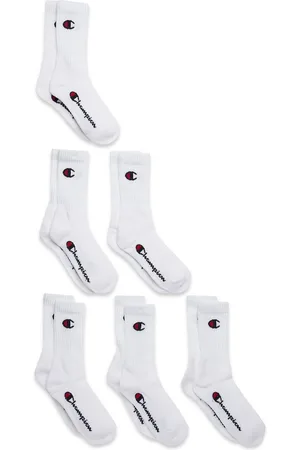 Champion 6Pk Crew Socks Sport Socks & Tights Socks White