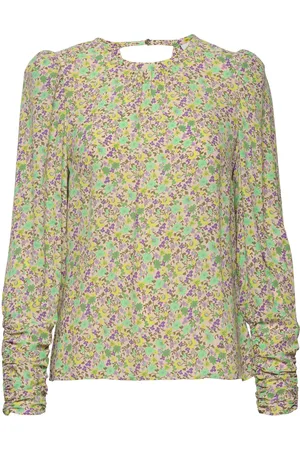 Dante 6 Helena Flower Top Tops Blouses Long-sleeved Multi/patterned