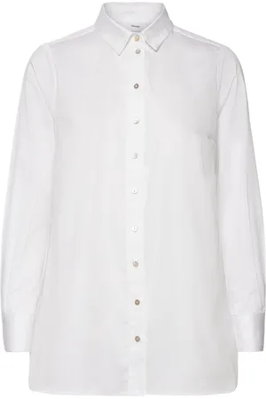Numph Nuhelen Shirt - Noos Tops Shirts Long-sleeved White