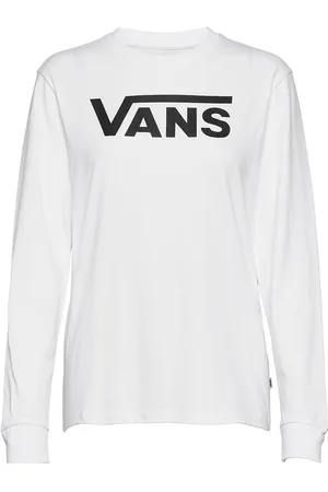 Vans Wm Flying V Classic Ls Bff Tops T-shirts & Tops Long-sleeved White
