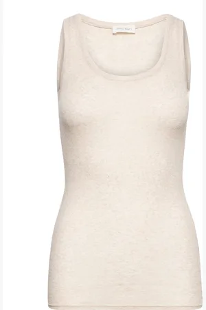American Vintage Massachusetts Tops T-shirts & Tops Sleeveless Cream