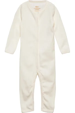 Copenhagen Colors Rib Jersey Full Body Pitkähihainen Body White