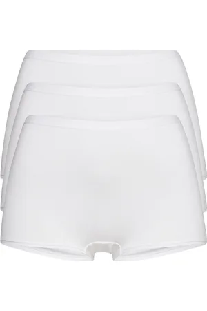 Lindex Brief 3 Pack Carin Boxer High Hipsterit Alushousut Alusvaatteet White