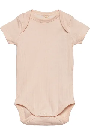 Copenhagen Colors Rib Jersey Short Sleeve Body Bodies Short-sleeved Cream