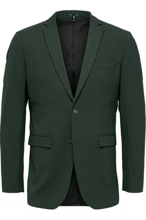 SELECTED Slhslim-Elon Blz Flex B Noos Suits & Blazers Blazers Single Breasted Blazers Khaki Green