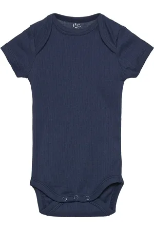 Copenhagen Colors Rib Jersey Short Sleeve Body Bodies Short-sleeved Navy