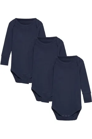 Copenhagen Colors 3 Pack Rib Jersey Long Sleeve Body Bodies Long-sleeved Navy