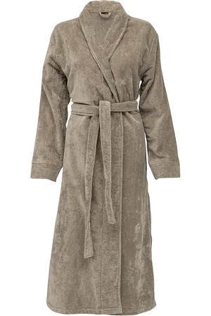 Høie of Scandinavia Svanen Terry Velour Robe Aamutakki Grey