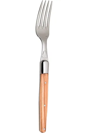 Jean Dubost Laguiole Gaffel M. Oliventræsskaft Home Tableware Cutlery Forks Brown