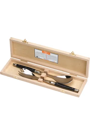 Jean Dubost Laguiole Salatbestik Home Tableware Cutlery Salad Servers Black
