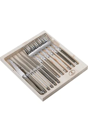 Jean Dubost Bestiksæt Laguiole Home Tableware Cutlery Cutlery Set Brown