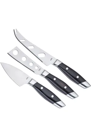 Cilio Osteknivsæt 3 Stk. I Æske Fontina Home Tableware Cutlery Cheese Knives Black