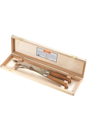 Jean Dubost Udskæringssæt Laguiole Home Tableware Cutlery Cutlery Set Brown