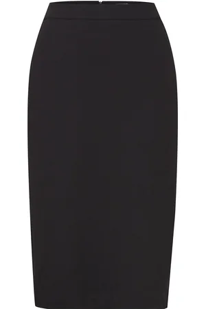 Ichi Ihkate Sus Office Sk Polvipituinen Hame Black