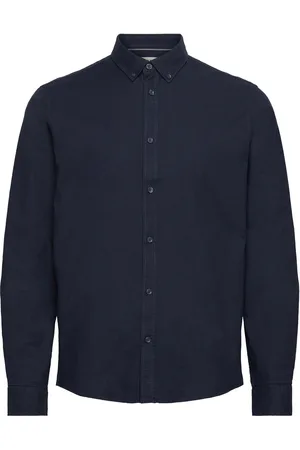 Solid Sdval Sh Tops Shirts Casual Navy