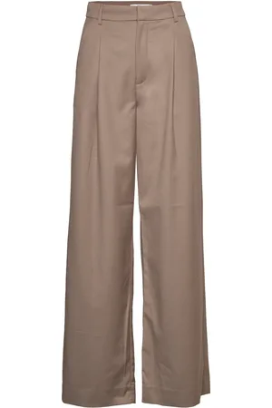 Gestuz Paulagz Mw Wide Pants Noos Bottoms Trousers Suitpants Brown