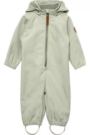 Mini A Ture Lapset Toppahaalarit - Arno Softshell Suit Outerwear Coveralls Softshell Coveralls Vihreä