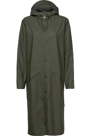 Rains Longer Jacket W3 Outerwear Rainwear Rain Coats Black
