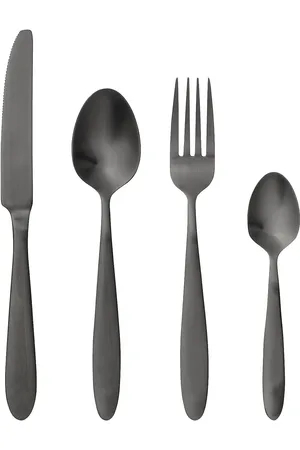 Bloomingville Sene Cutlery 4 Set Home Tableware Cutlery Cutlery Set Black