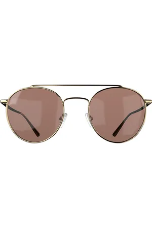 Corlin Eyewear Lori Gold Brown Pilottilasit Aurinkolasit Gold