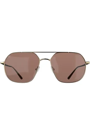 Corlin Eyewear Chase Gold Brown Pilottilasit Aurinkolasit Brown
