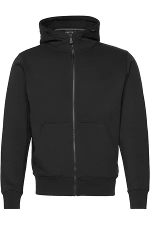 Sail Racing Bowman Logo Zip Hood Tops Sweat-shirts & Hoodies Hoodies Black
