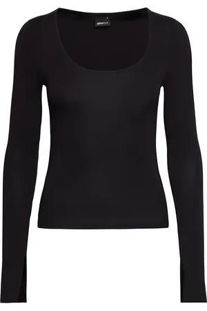 Gina Tricot Soft Touch Jersey Top Tops T-shirts & Tops Long-sleeved Black