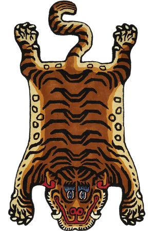 Bongusta Tiger Rug Home Textiles Rugs & Carpets Wool Rugs Multi/patterned