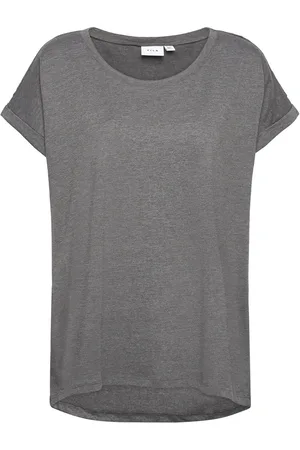 VILA Vidreamers New Pure T-Shirt-Noos Tops T-shirts & Tops Short-sleeved Grey