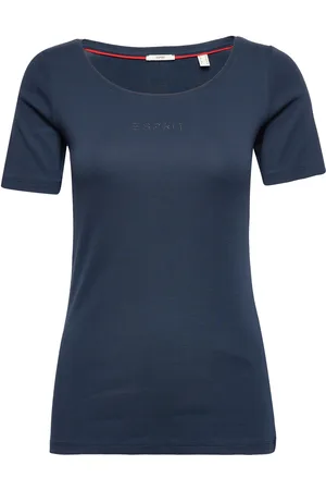 ESPRIT T-Shirts Tops T-shirts & Tops Short-sleeved Navy