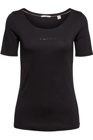 ESPRIT T-Shirts Tops T-shirts & Tops Short-sleeved Black