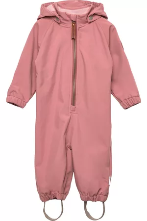 Mini A Ture Lapset Toppahaalarit - Arno Softshell Suit Outerwear Coveralls Softshell Coveralls Vaaleanpunainen