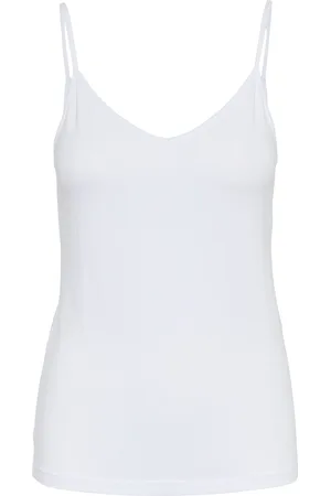 Pieces® Pcsirene Singlet Jrs Noos Tops T-shirts & Tops Sleeveless White