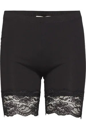 Cream Matilda Biker Shorts Lingerie Shapewear Bottoms Black