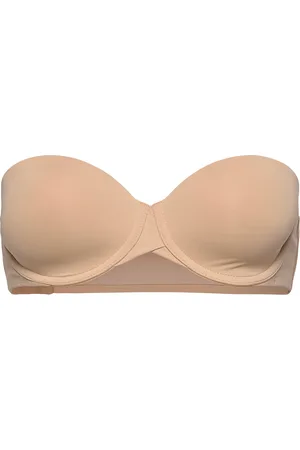 Calvin Klein Lght Lined Strapless Lingerie Bras & Tops Strapless Bras Cream