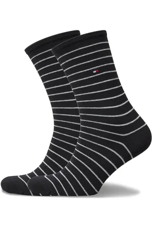 Tommy Hilfiger Th Women Sock 2P Small Stripe Lingerie Socks Regular Socks Black