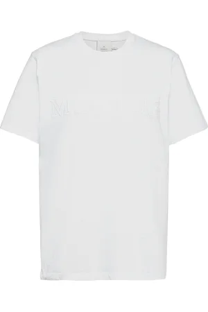 Munthe Pumpkin Tops T-shirts & Tops Short-sleeved White