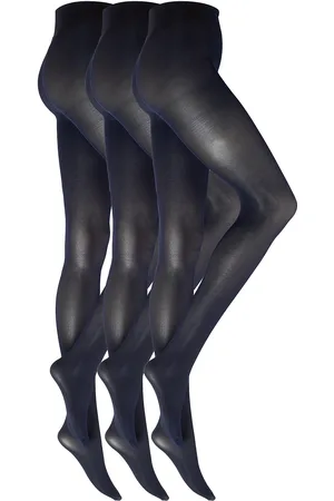 Decoy Recycled Tight 40Den 3Pk Lingerie Pantyhose & Leggings Blue