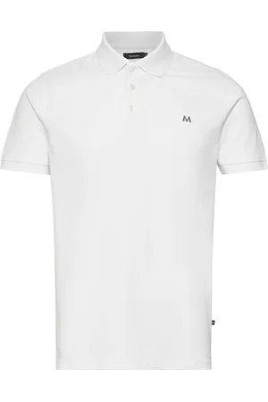 Matinique Mapoleo Melange Tops Polos Short-sleeved White