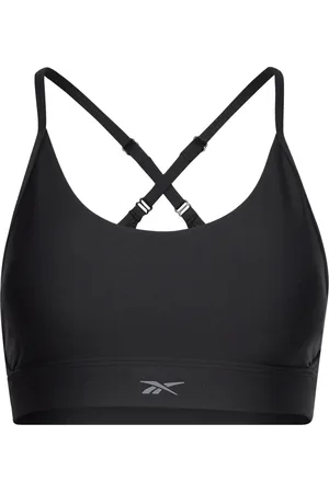 Reebok Lux Strappy Sports Bra Lingerie Bras & Tops Sports Bras - All Black