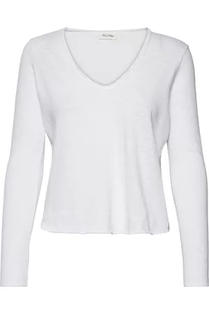 American Vintage Naiset Pitkähihaiset - Sonoma T-shirts & Tops Long-sleeved Valkoinen