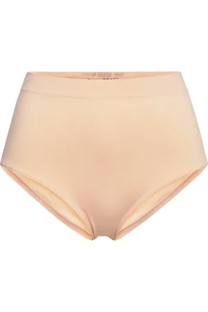 Missya Lucia Maxi Solid Lingerie Panties High Waisted Panties Beige