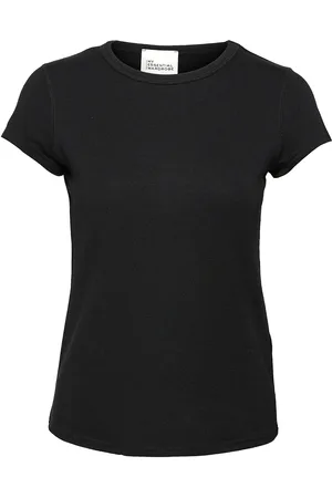 My Essential Wardrobe 16 The Modal Tee Tops T-shirts & Tops Short-sleeved Black