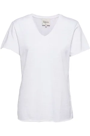 My Essential Wardrobe 08 The Vtee Tops T-shirts & Tops Short-sleeved White