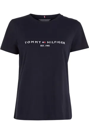 Tommy Hilfiger Heritage Hilfiger C-Nk Reg Tee Tops T-shirts & Tops Short-sleeved Black