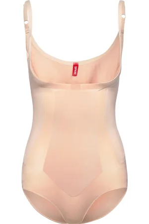 Spanx Sculpt™ Oncore Open-Bust Brief Bodysuit Lingerie Shapewear Tops Beige