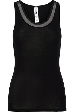 Femilet Juliana Tank Top Wool Tops T-shirts & Tops Sleeveless Black