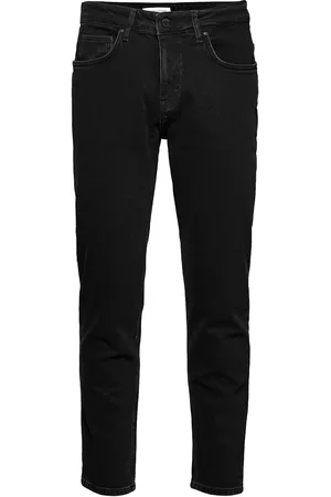 Revolution Rinsed Black Loose Jeans Bottoms Jeans Relaxed Black