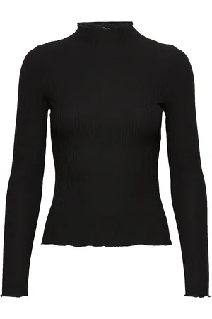 ONLY Onlemma L/S High Neck Top Noos Jrs Tops T-shirts & Tops Long-sleeved Black